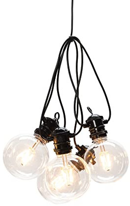 Konstsmide 2395-800 Extension base kit for LED garden garland, Plastic, Black