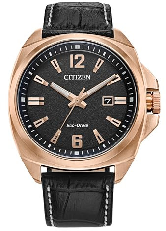 Citizen Unisex's Analog Analogue Watch with Leather Strap AW1723-02E