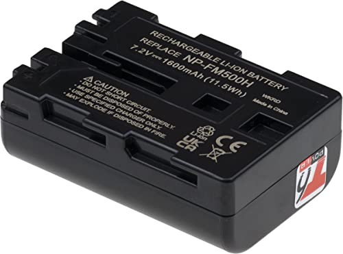 Batterie T6 Power pour SONY ALPHA 350 série, Li-Ion, 7,2 V, 1600 mAh (11,5 Wh), noir