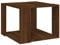 vidaXL Couchtisch Beistelltisch Wohnzimmertisch Kaffeetisch Sofatisch Teetisch Tisch Wohnzimmer Braun Eichen-Optik 40x40x30cm Holzwerkstoff