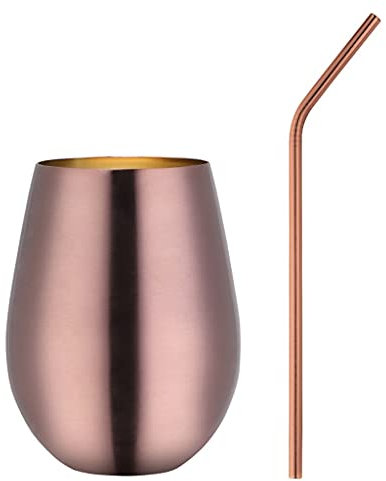 Samnuerly 500ml Acier Inoxydable Bière Vin Tasse Or Rose Bière Gobelet Cocktail Jus Lait Tasse Tasse À Boire en Métal pour Bar Verres en Plein Air (Taille : D) (Multicolore E)
