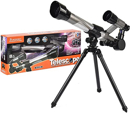 Stronrive Télescope pour Enfants, Paysage Astronomique avec Trépied, Monoculaire Voyage Portable pour Observer Les Étoiles La Lune, Jouets D'éducation Scientifique Précoce pour Les Enfants