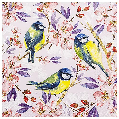 Serviette Meisenglück, 20 Stück