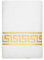 Belle Arti Premium Mäander Handtücher Duschtücher Gästetücher Flauschige Frottee Baumwolle (2er Set - 70 x 140 cm, Weiss)