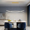 Mikeru Moderne LLED Pendelleuchte 100cm, Pendelleuchten mit Memory-Funktion 3 Farbtemperaturen (3000K Warmweißes/4500K Neutrales/6000K Kaltweißes) Dimmbare Hängelampe für das Esszimmer