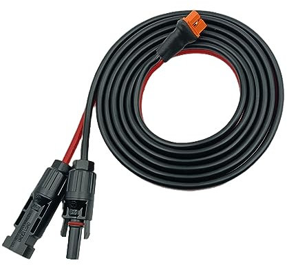 YIMIKEDAYA Solar auf XT60i Kabel 10AWG 6mm² XT60I-F Adapter Solarkabel Verlängerung Kompatibel mit Ecoflow Delta River Powerstation (10AWG 2M)