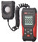 Vislone Digital Light Meter Illuminance Lux Meter with Record Function LCD Display 0~200,000 Measurement Range Flexible Sensor Light Tester for Photography Plants Indoor Outdoor