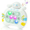 Coolden Pop it Quick Push Bubble Game Fidget Toys Pop It Elektronisches Spiel Handheld Fast Speed Push Pop Game Fidget Sensory Squeeze Toys Pop It Spiel für Kinder Erwachsen Hellblau