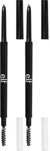 e.l.f. Ultra Precise Brow Pencil, Cremig, Mikrofein, Präzise, Definiert, Schafft Volle, Natürlich Aussehende Augenbrauen, Vegan & Tierversuchsfrei, Neutral Brown, 0,05 g (Packung mit 2)
