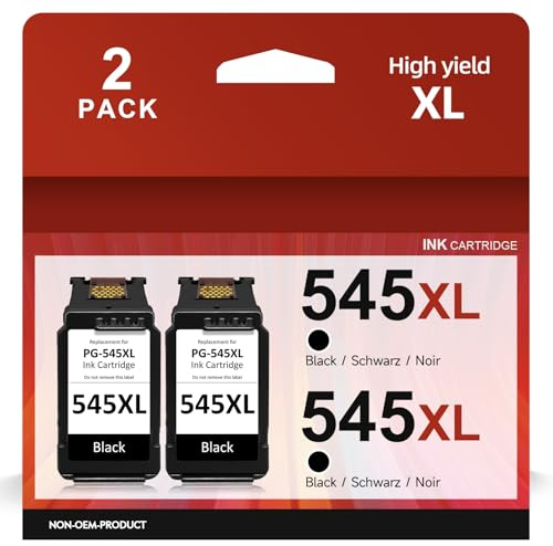 CARTRIGO PG-545 XL Druckerpatronen Multipack Ersatz für Canon Druckerpatronen 545 Schwarz für Canon Pixma TS3355 MX495 TR4550 TR4551 TS3350 MG2400 MG2500 MG2555 MG2555s MG3050 (545XL Schwarz)