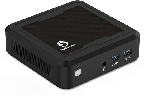 GenMachine Mini PC AMD Ryzen 7 3750H Mini Computers Up to 4.0GHz 4c/8t, 16GB DDR4, 512GB SSD & M.2 NVME, Gaming PC with Wifi5/BT4.2/DHMI/DP, Gaming/Office/Design