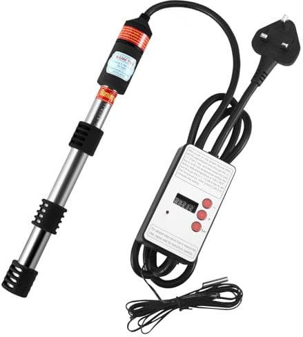 Portable Electric Bath Water Heater - 2500W Immersion Heater with Intelligent Thermostat, Auto Shutoff