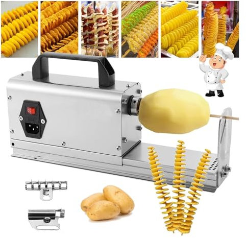 3 en 1 cortde patata Tornado eléctrico cortde patata espiral cortde patata trencortde patata espiral Twister más grueso comercial cortador de Fry francés