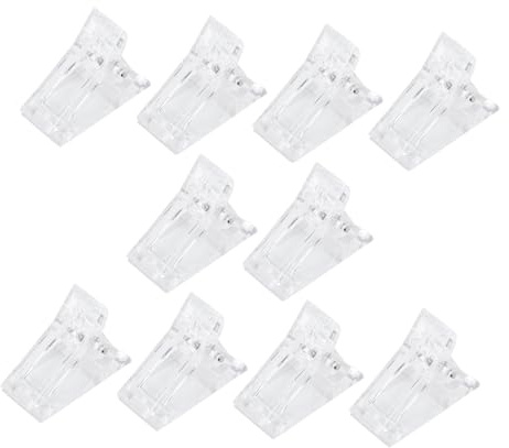 SHERCHPRY 10stücke Teiliges Maniküre-klammern Kunststoff Fixierclips Für Nagelkunst Leicht Und Tragbar Geeignet Für Professionelle Und Private Anwendung Zur Uv-gel Nagellackentfernung