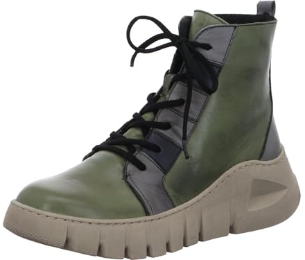Gemini Damen Stiefelette aus Leder mit Plateau und Keilabsatz 033317-02
