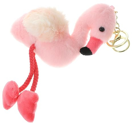 UPKOCH Porte-clés Flamant Rose En Peluche Adorable, Pendentif Porte-clés Esthétiques, Mini Pendentif Pour Paquet à Dos, Peluche Douce, 12 Cm, Accessoire Décoratif Pour Paquet,
