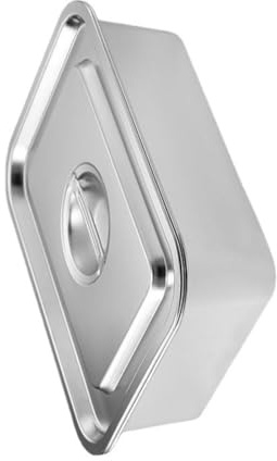 XAGMODSHN Teglia da forno in acciaio inox 304 con fondo piatto con coperchio trasparente per una distribuzione uniforme del calore e pentole da cucina antiruggine professionale in acciaio antiruggine