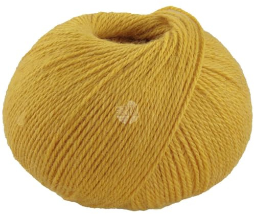 LANA GROSSA Natural Lama Fine | Feine Baby-Lama Fasern klassisch verzwirnt | Handstrickgarn aus 100% Lama (Baby) | 50g Wolle zum Stricken & Häkeln | 150m Garn FB 118