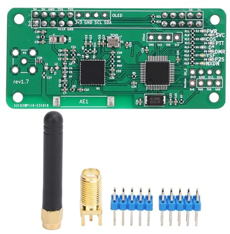 MMDVM Hotspot Board Module, 32 Bit ARM Processor, 10mW RF Power, Multi - Band Frequency Support - Compact Design, Real - Time LED Display, Ideal for Amateur Radio Communication