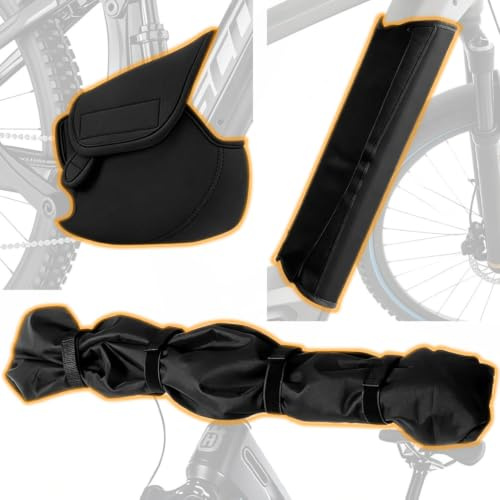 3 Set E-Bike Transportschutz Set - Akku Schutzhülle, Motor Schutzhülle & Lenker Hülle - Elektronik-Schutz - Schützt vor Regen, Spritzwasser & Schmutz - Für Bosch, Shimano, Yamaha Ebike