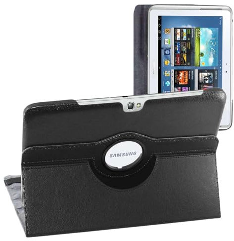 ebestStar - Coque pour Samsung Galaxy Note 10.1 N8000, N8010, Etui Rotatif 360, Housse Protection PU Cuir, Noir