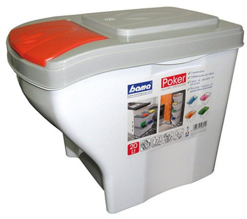 Bama Nässestop S18 Poker Mülleimer, Mehrfarbig, 20 Liter,