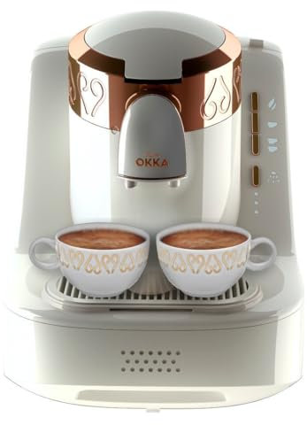 Arzum OK001-W Automatic Turkish Coffee Machine, Plastic, 710 W, White