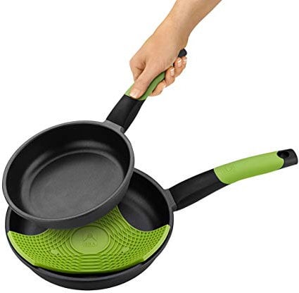 BRA Prior Sartén para saltear, Aluminio Fundido, Negro, 24 cm, 4