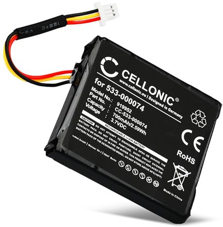 CELLONIC, Akku für Headset kompatibel mit Logitech G930, F540 (700mAh, 3.7V) Ersatzakku Logitech 533-000074
