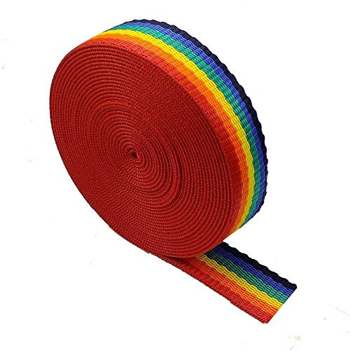25 mm Schwerlast-Gurtband - 5 Meter - Rucksäcke, Gepäck-/Ladungsumreifung, Gurte - Regenbogen
