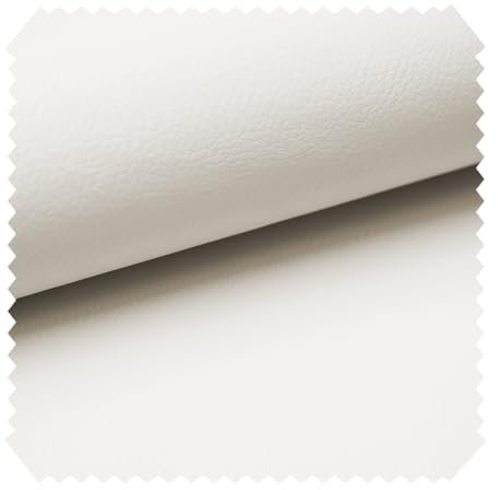novely® Soltau | weiches Kunstleder PU Premium Qualität Polsterstoff mehr als 100.000 Touren Echtleder-Optik Möbelstoff | Meteware | 1lfm (31 Creme Weiß)