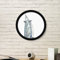 DIYthinker Burj Al-Arab Luxushotel Dubai Round Bilderrahmen Kunstdrucke von Paintings Startseite Wandtattoo Geschenk Small Schwarz