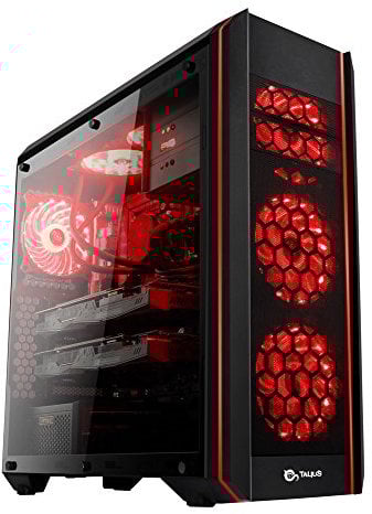 TALIUS Caja Gaming. PC de Juego de Torre ATX. Estilo Tal (Tal-Daemon)