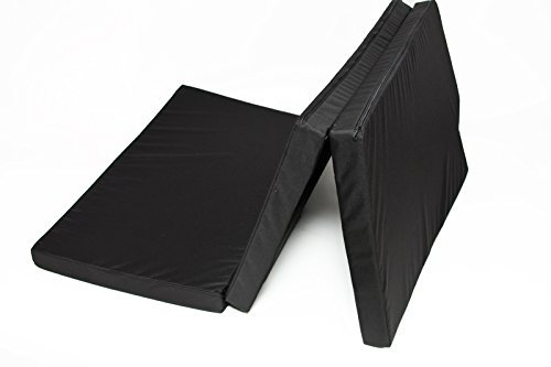Mayaadi-Home Premium Schlafauflage für VW T5/T6 California Beach mit Küchenzeile | Klappmatratze 200x115x6 cm, Schwarz | Faltbare Matratze für Bus, Camping & Multiflexboard