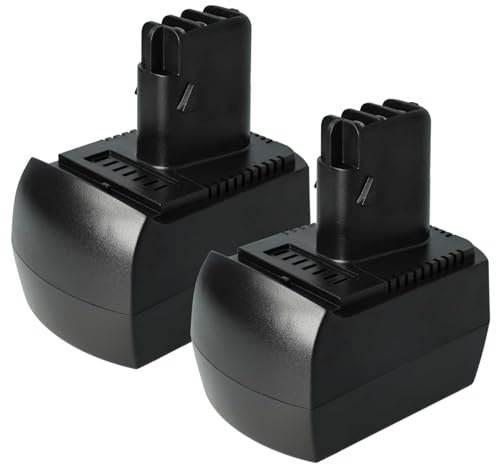 vhbw 2X Akku kompatibel mit Metabo ULA9.6-18 Werkzeug (1500 mAh, NiMH, 12 V)