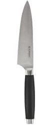 Le Creuset Kochmesser, 15 cm 18/8 Edelstahlklinge mit glattem Schliff, Kunststoffgriff, Rostfrei, Schwarz/Silber, 98000315000300