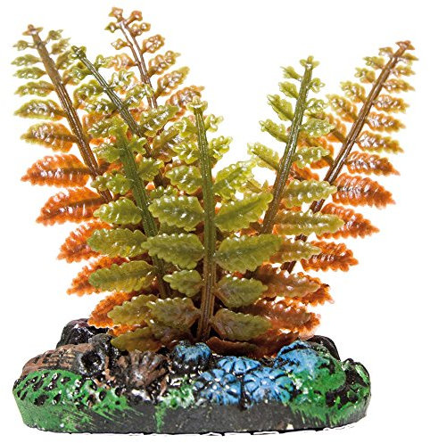 ICA Aquatic Plants AP1019 Planta Helecho Artificial para Acuarios, 6,5 Cm