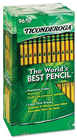 Produkt von Ticonderoga Woodcase Bleistift, HB #2, gelber Schaft, 96 Karat
