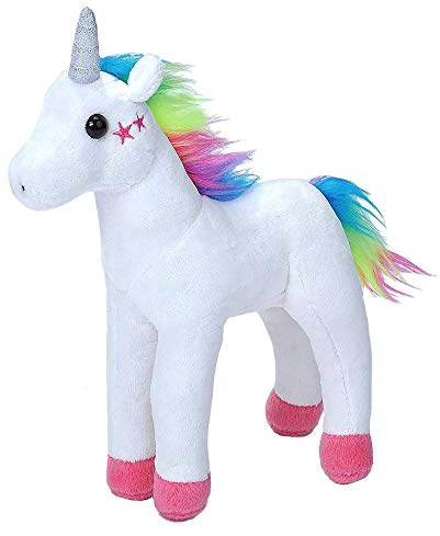 Wild Republic- Unicornio, Esponjoso, Peluche Cuddlekins Mini, White Stars, Blanco, 20 cm, Color (1) , color/modelo surtido