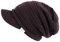 dy_mode Damen Strickmütze mit Schirm Herren Schirmmütze Unisex Strick Mütze - A300 (A300-Braun)