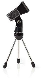 Nedis Support de Table pour Micro ou jusqu'à 0,8 kg Noir