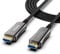 ATZEBE Câble HDMI Fibre Optique-15m, HDMI 2.0 Cable Supporte 4K@60Hz HDR, YUV 4:4:4, Haute Vitesse 18Gbps, HDCP 2.2, 3D