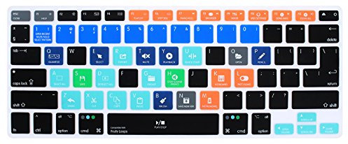 MMDW Shortcut Hotkey Keyboard Compatible MacBook Pro 13 15 17 (with or W/OUT Retina Display) Silicone for iMac and Macbook Air 13 USA and European Version FL Studio