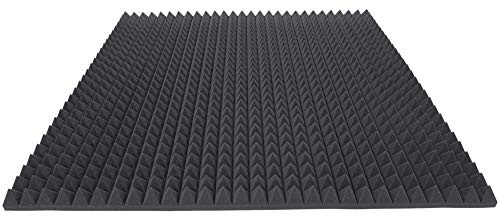 Akustikschaumstoff TYP 100x100x5 Pyramidenschaumstoff Schalldämmmatten zur effektiven Akustik Dämmung