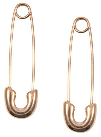 Happiness Boutique Damen Ohrringe Sicherheitsnadel Rosegold | Feine Ohrringe im Sicherheitsnadeldesign Edelstahlschmuck