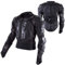 QYTK® Motorrad Full Body Armor Schutzkleidung, Professionelle Street Motocross Motorradjacke Rüstung Protector mit Spine Brustschutzmantel und Ellenbogen für Radfahren Reiten ATV MTB,Schwarz,5XL