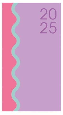 2020, Wochenansicht, Taschenkalender und modischer Terminplaner für Mädchen und Damen Pastellfarben mit elastischem Rosa