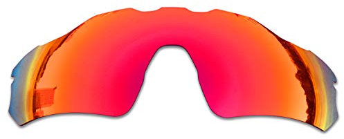 SOODASE Pour Oakley Radar EV Path Des lunettes de soleil Rouge Verres de remplacement polarisés