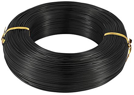 Craftdady - Alambre de aluminio negro de 0,5 a 0,6 mm, para manualidades