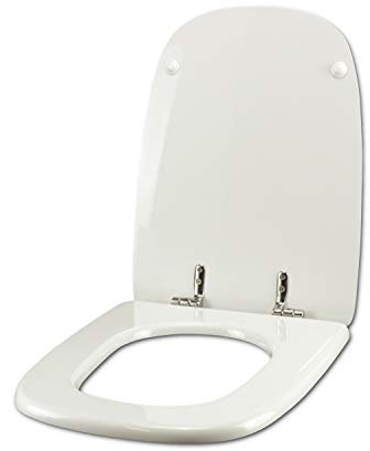 WC-Sitz für LAUFEN Duravit Haar-Möbel, weiß, Scharnier Chrom normal oder langsam, Soft Close